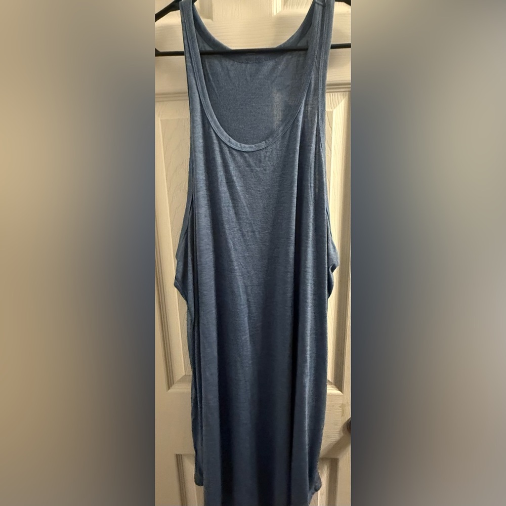 Elegant Blue Draped Dress Women’s Plus Size. Size 2XL